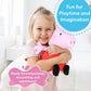 Kids Preferred Peppa Pig 12" Plush, Babies 0 Months and Up, Super Soft, Beans in Bum, Embroidered Details, Ideal for Baby Shower and Expecting Parents