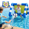 Funscape Kid Soccer Pool Toy Inflatable Float Soccer Goal & Ball Water Game