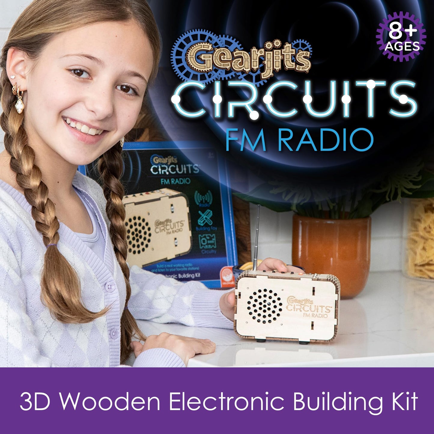 MindWare Gearjits FM Radio Building Set Science Kit