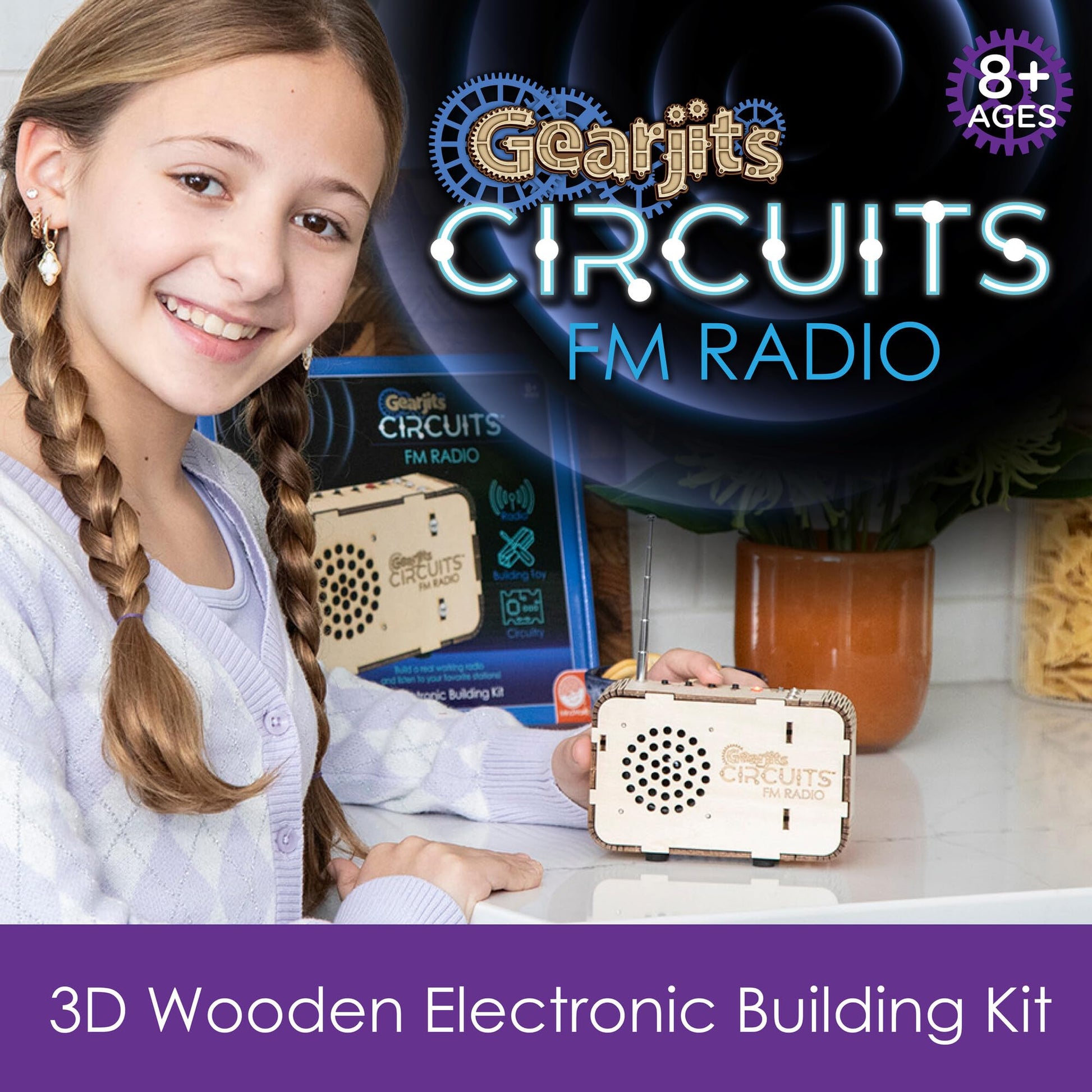 MindWare Gearjits FM Radio Building Set Science Kit