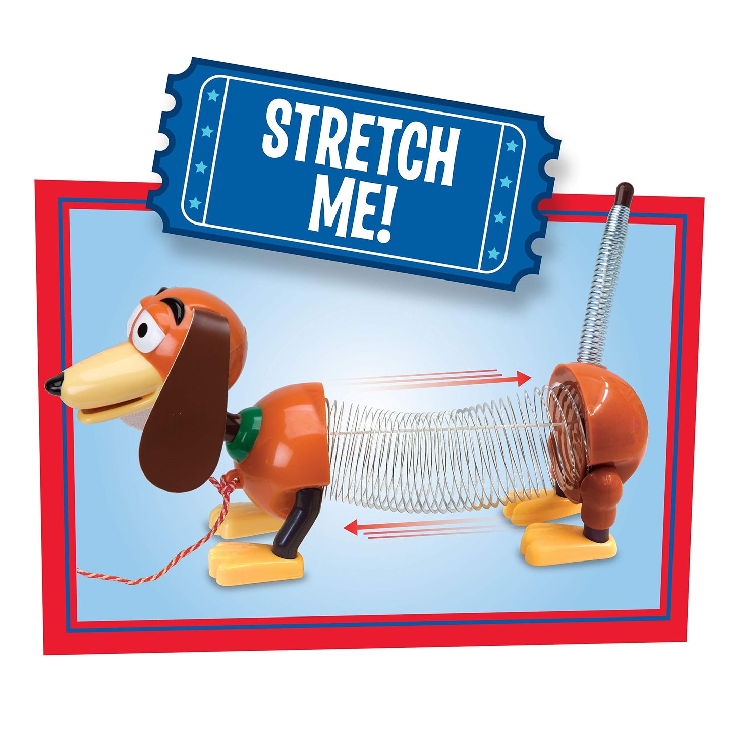 Disney and Pixar Toy Story Slinky Dog Pull Toy, Walking Spring Dog Toy with Leash, Classic Stretch Toy for Toddlers, Preschool Kids Toys Ages 18