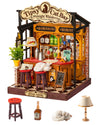 Robotime DIY Miniature House Kit for Adults, 1:28 Diorama Dollhouse with LED Lights, 3D Wooden Puzzles for Adults, Creative Crafts & Unique Gift
