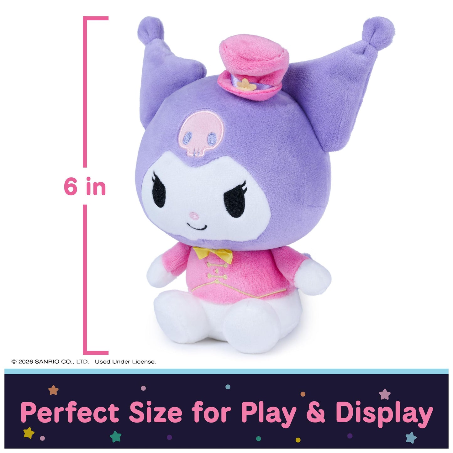 GUND Sanrio Kuromi Lion Tamer 6-Inch Circus Plush Toy for Ages 1+