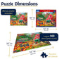 White Mountain 500 Piece Jigsaw Puzzle Farm Pumpkin Fall, Farmer’s Market