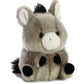 Aurora® Playful Rolly Pet™ Bray Donkey™ Stuffed Animal - Compact Size for On-the-Go Fun - for Adults, Kids, Birthdays, and Anniversaries - Gray 5