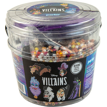 Perler Disney Villain Kid's Craft Bucket, Pattern Sizes Vary, Multicolor 8505