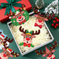 60 Pcs Christmas Reindeer Crafts for Kids Make Your Own Christmas Tree Ornaments Decoration Xmas Arts Making Craft with Stickers DIY Paper Holiday