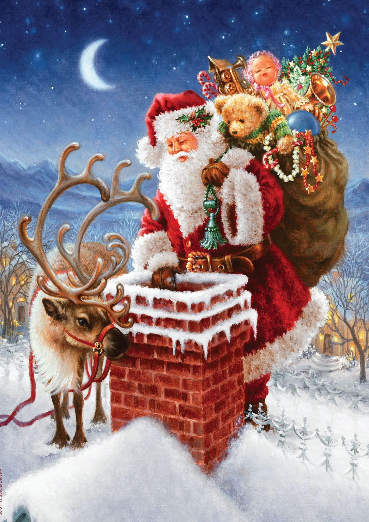 Springbok Special Delivery 500 Piece Jigsaw Puzzle for Adults - Festive Holiday Scene with Vintage Truck & Christmas Cheer