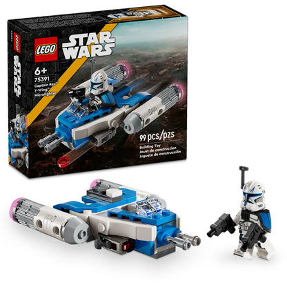 LEGO Star Wars: The Clone Wars Captain Rex Y-Wing Microfighter Building Set, Collectible Star Wars Y-Wing Toy for Kids with Captain Rex Minifigure,