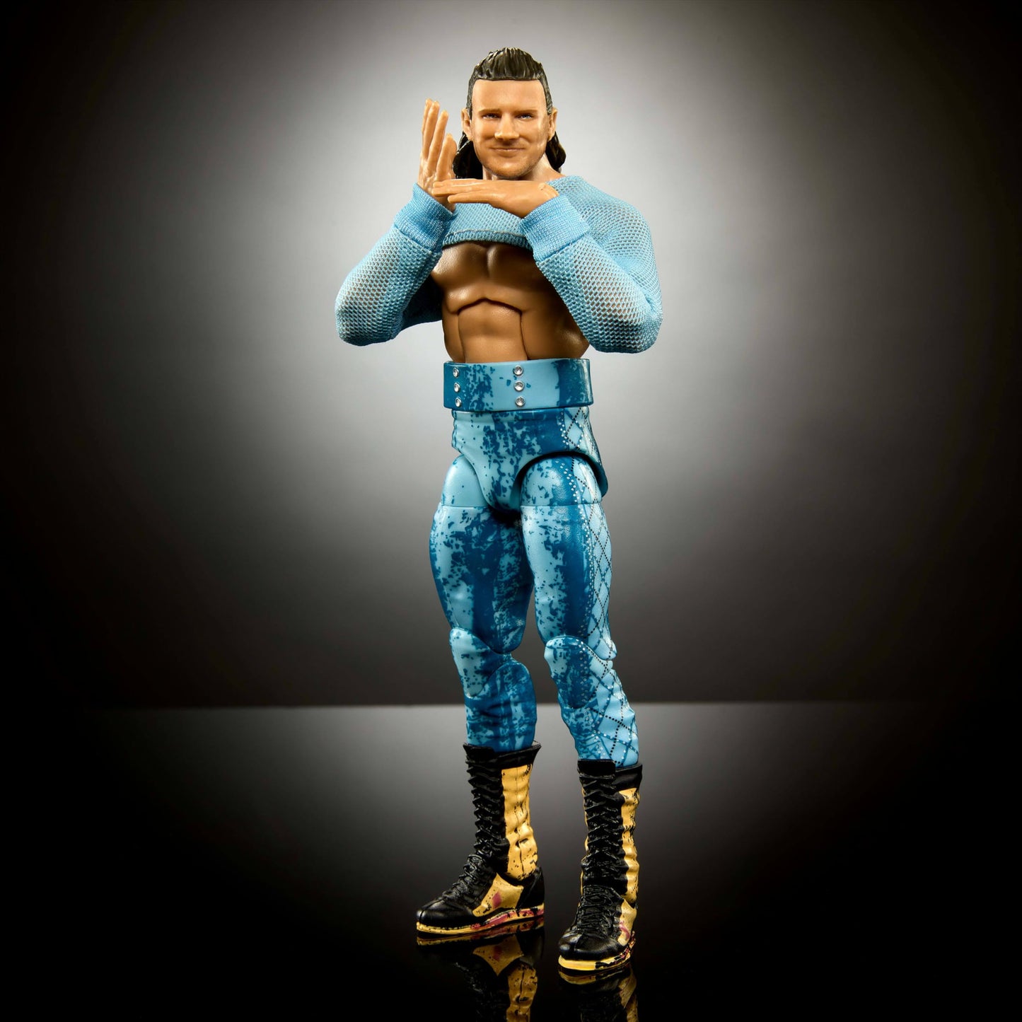 Mattel WWE Elite Action Figure & Accessories, Series #110 Kit Wilson 6-inch Collectible with 25 Articulation Points & Swappable Hands