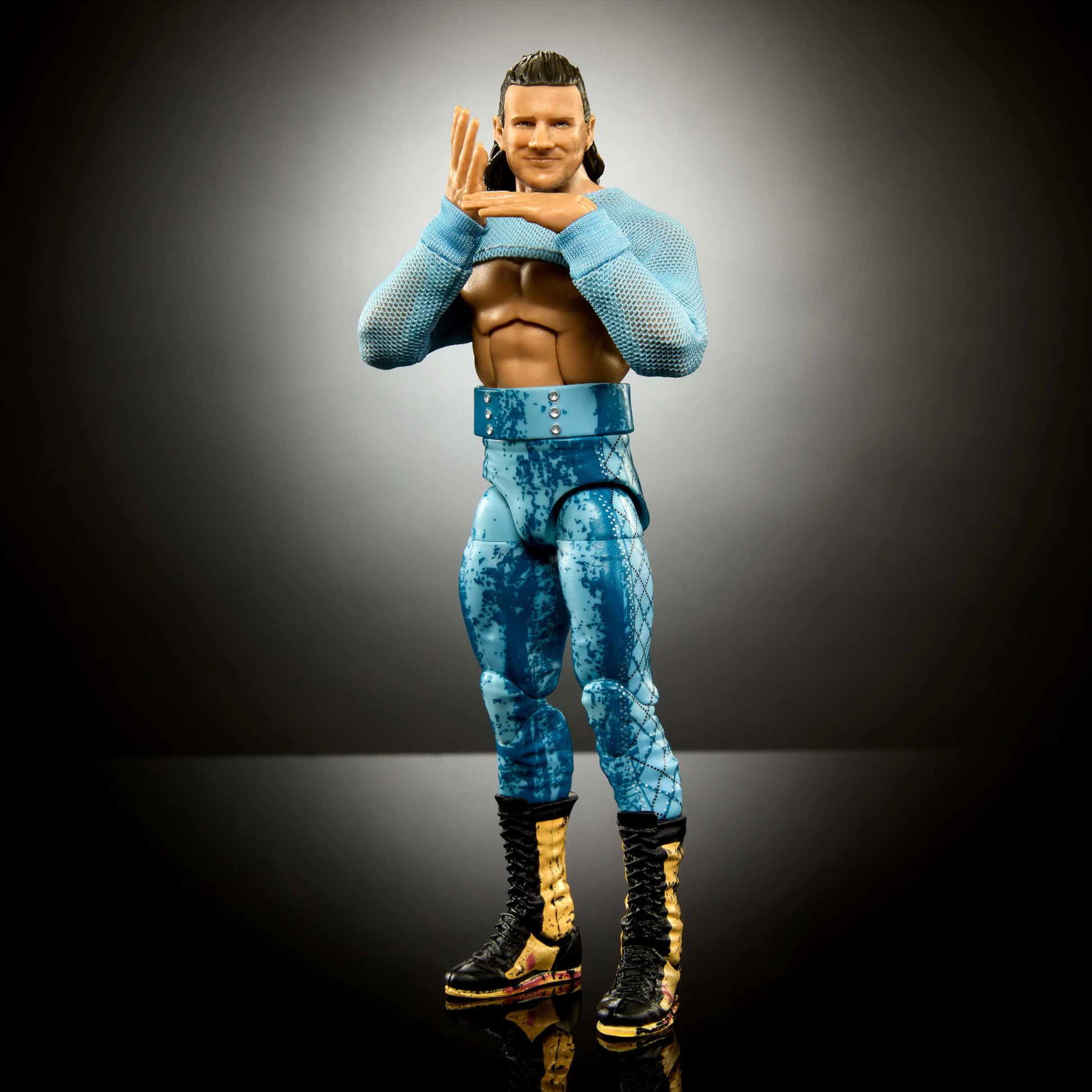 Mattel WWE Elite Action Figure & Accessories, Series #110 Kit Wilson 6-inch Collectible with 25 Articulation Points & Swappable Hands