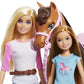 Barbie - Stacie Sisters on Horse Playset with Horse and Saddle of 2, with Riding Suits, Toy and Gift for Children 3+ Years, GXD65.