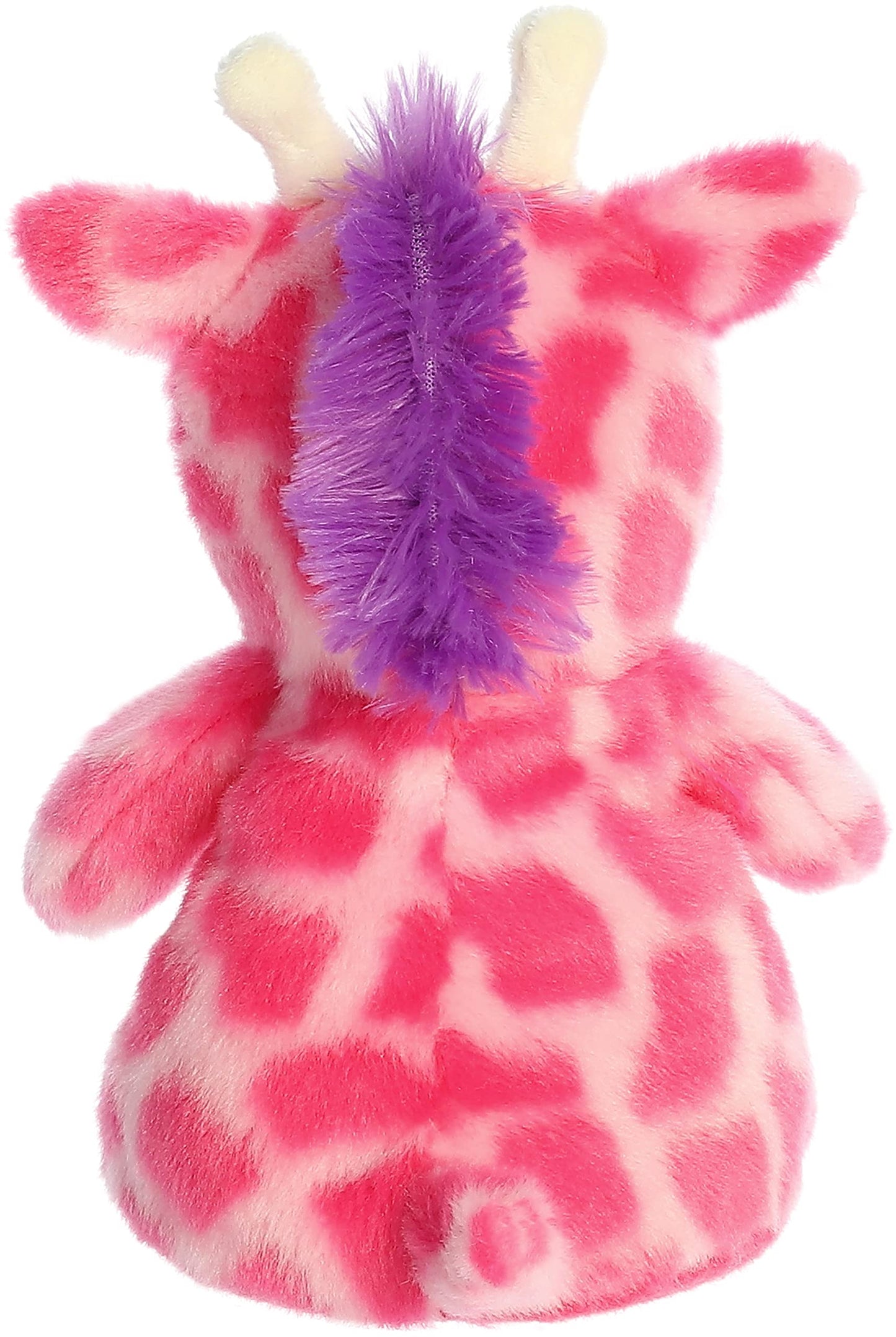 Aurora Vibrant Jammies Strawberry Giraffe Stuffed Animal - Colorful Delight - Eye-Catching Patterns - Pink 8.5 Inches