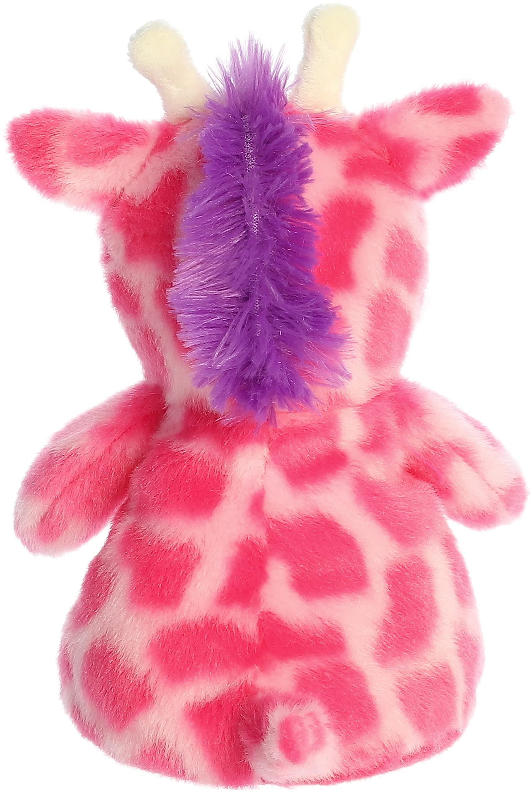 Aurora Vibrant Jammies Strawberry Giraffe Stuffed Animal - Colorful Delight - Eye-Catching Patterns - Pink 8.5 Inches