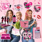 Popular Girl Birthday Party Set Pink High School Queen Theme Burn Book Popular Girl Birthday Decorations Pink Party Decorations Hot Pink Girls Hanging