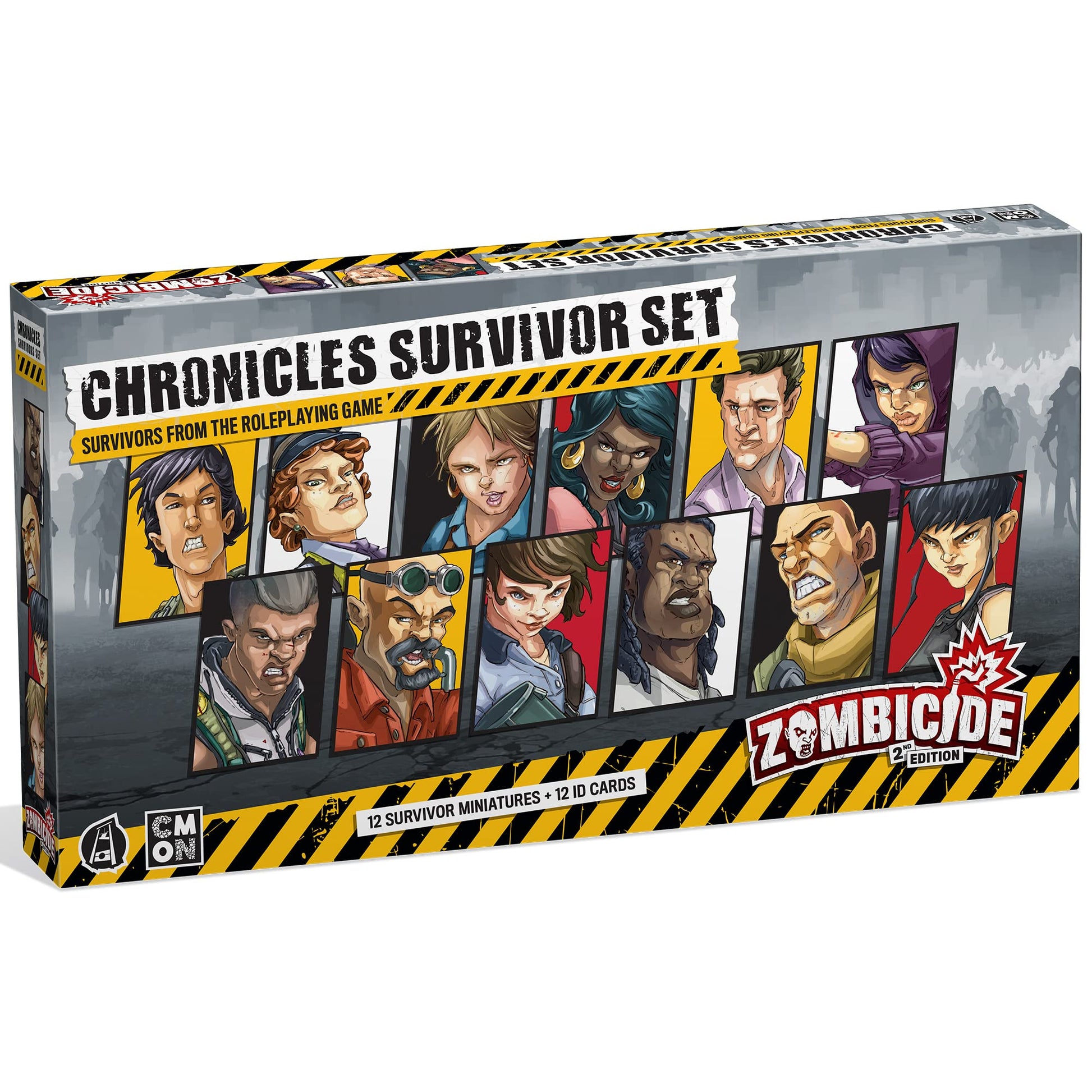 Zombicide 2nd Edition Chronicles SURVIVOR SET - Expand Your Survivor Roster with 12 Unique, Highly-Detailed Miniatures! Cooperative Strategy Game