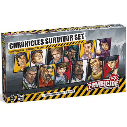 Zombicide 2nd Edition Chronicles SURVIVOR SET - Expand Your Survivor Roster with 12 Unique, Highly-Detailed Miniatures! Cooperative Strategy Game