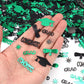 Green and Black Graduation Confetti 2026, 1000 Pcs Class of 2026 Table Centerpiece Grad Confetti for 2026 Graduation Party Decorations Supplies