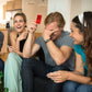 Hygge Games Damn Right, Hell no! - A Party Game for Straight talkers Red