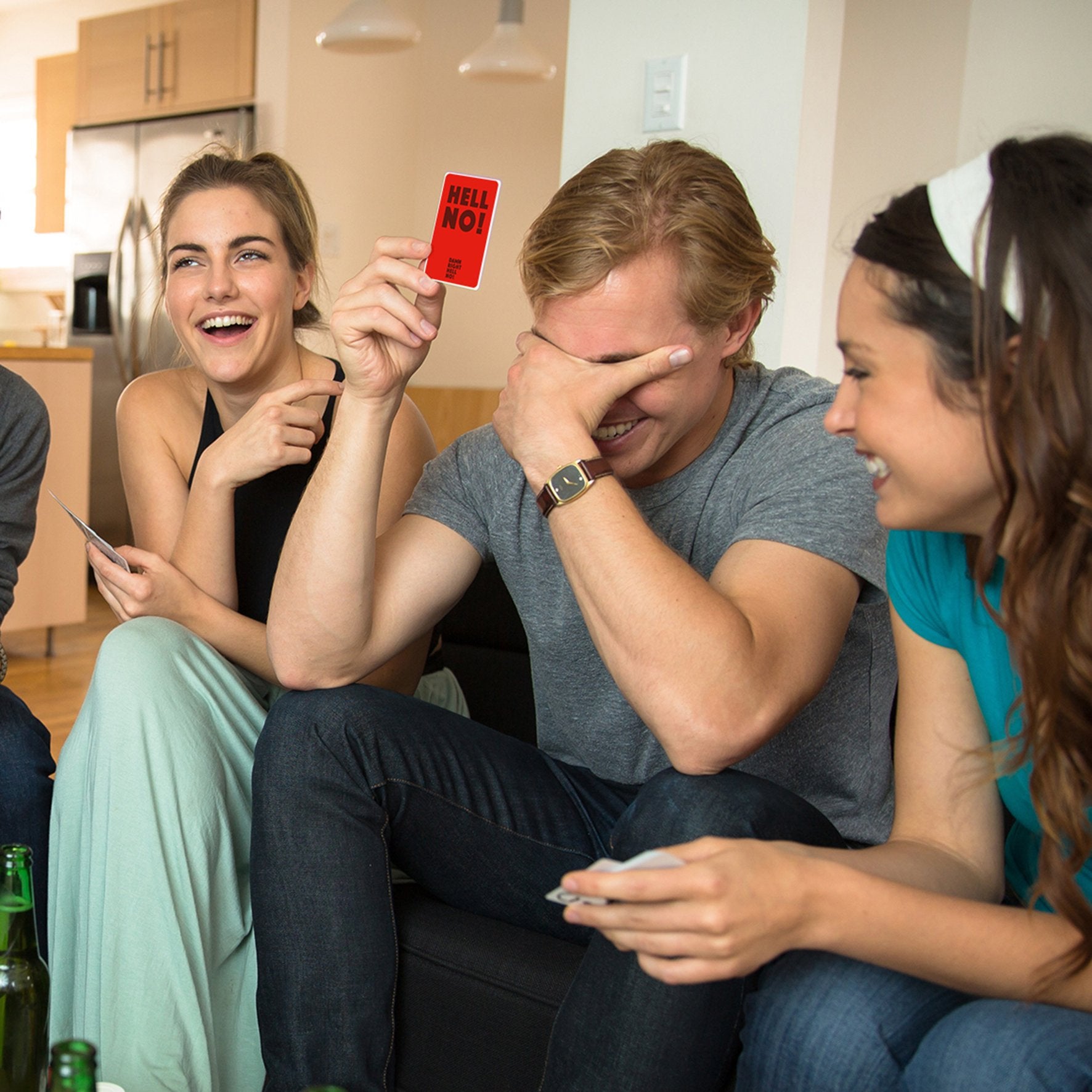 Hygge Games Damn Right, Hell no! - A Party Game for Straight talkers Red