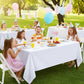 Utopia Kitchen Rectangle Table Cloth 1 Pack, Tablecloth Machine Washable, Polyester Table Cover for Dining, Buffet Parties, Picnics, Events, Weddings
