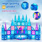 BENOKER Castle Magnetic Tiles, 3D Building Blocks STEM Educational Kids Toys for Pretend Play, 3 4 5 6 7 8 Year Old Birthday Gifts for Boys and Girls