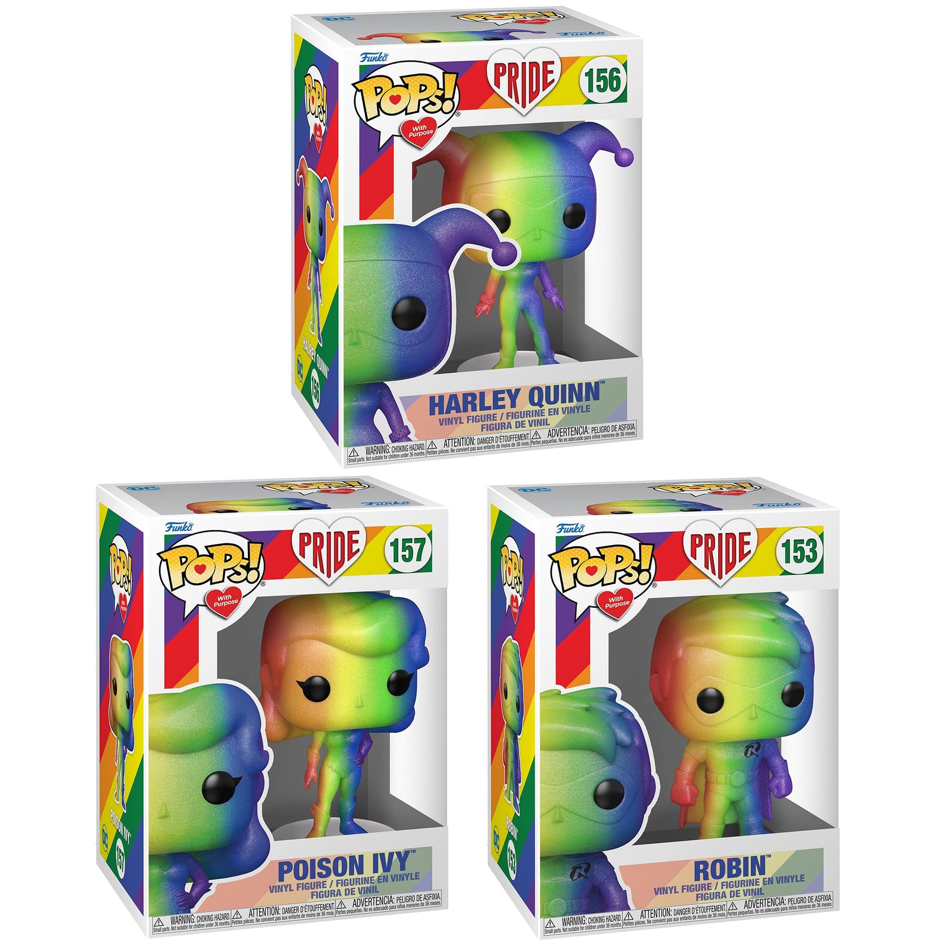 Funko 2022 Pop! Pride (DC Comics) Complete Set (3)