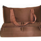 HNDTEK 166 Tiles American Mahjong Set Soft Bag with Combo Rack (Coffee)