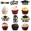 Chewarelly Pre Assemble 2026 Graduation Cupcake Toppers Set, 24 Pack