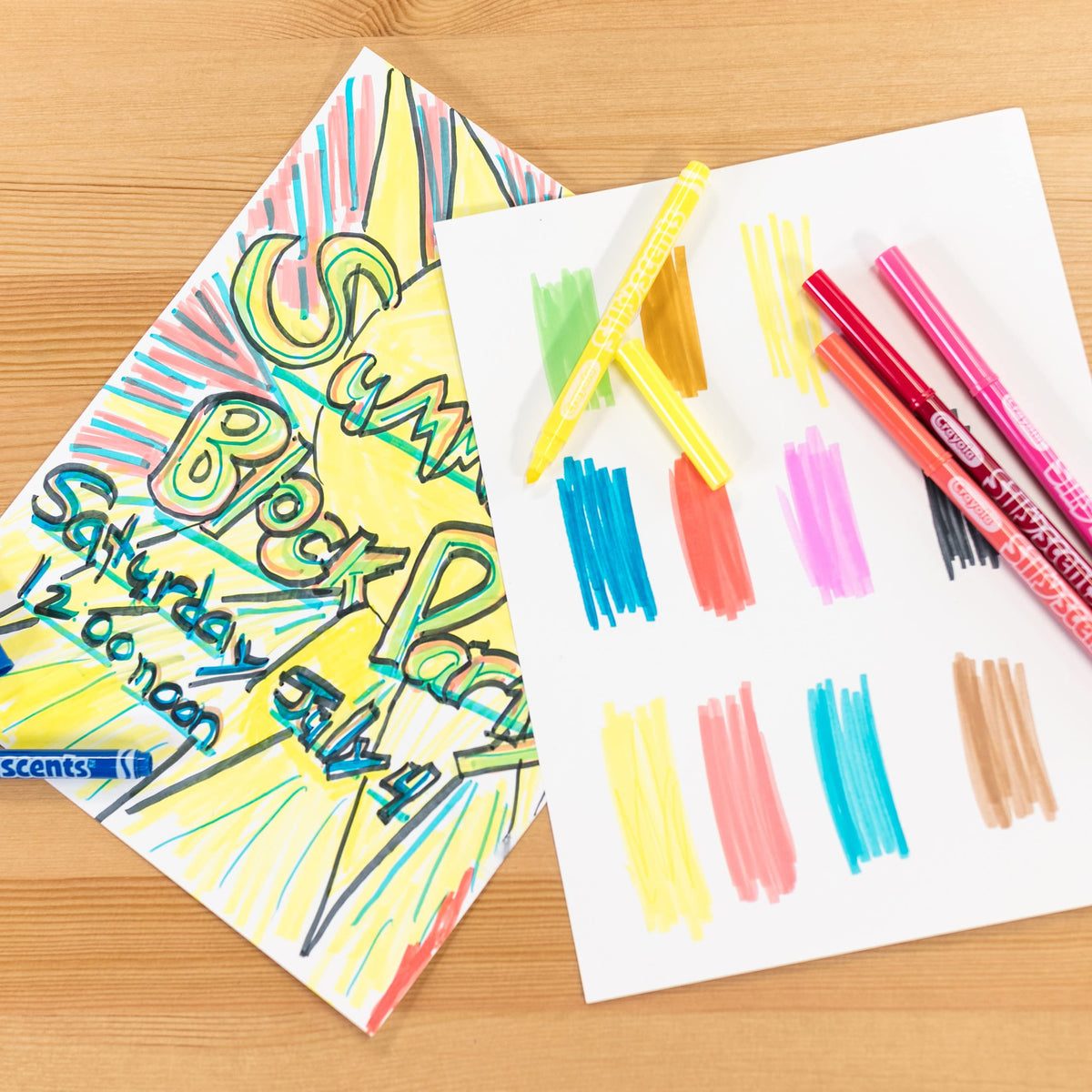 Crayola Silly Scents Washable Scented Markers, 10 Count, Gift for Kids