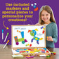 MindWare Imagination Patterns - Creative, Magnetic Play with Patterned Tangram Shapes - Includes 60 Magnetic Blocks, 60 Puzzle Cards, Dry Erase