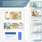 Uncle Paul 20 Sheets Currency Pages with Labels for Paper Money Collection - 3 Pockets Currency Sleeves Currency Holder Collecting Album Pages for