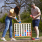 Giant 4 Connect in a Row with Carrying Case and Stained and Finished Legs and Frame