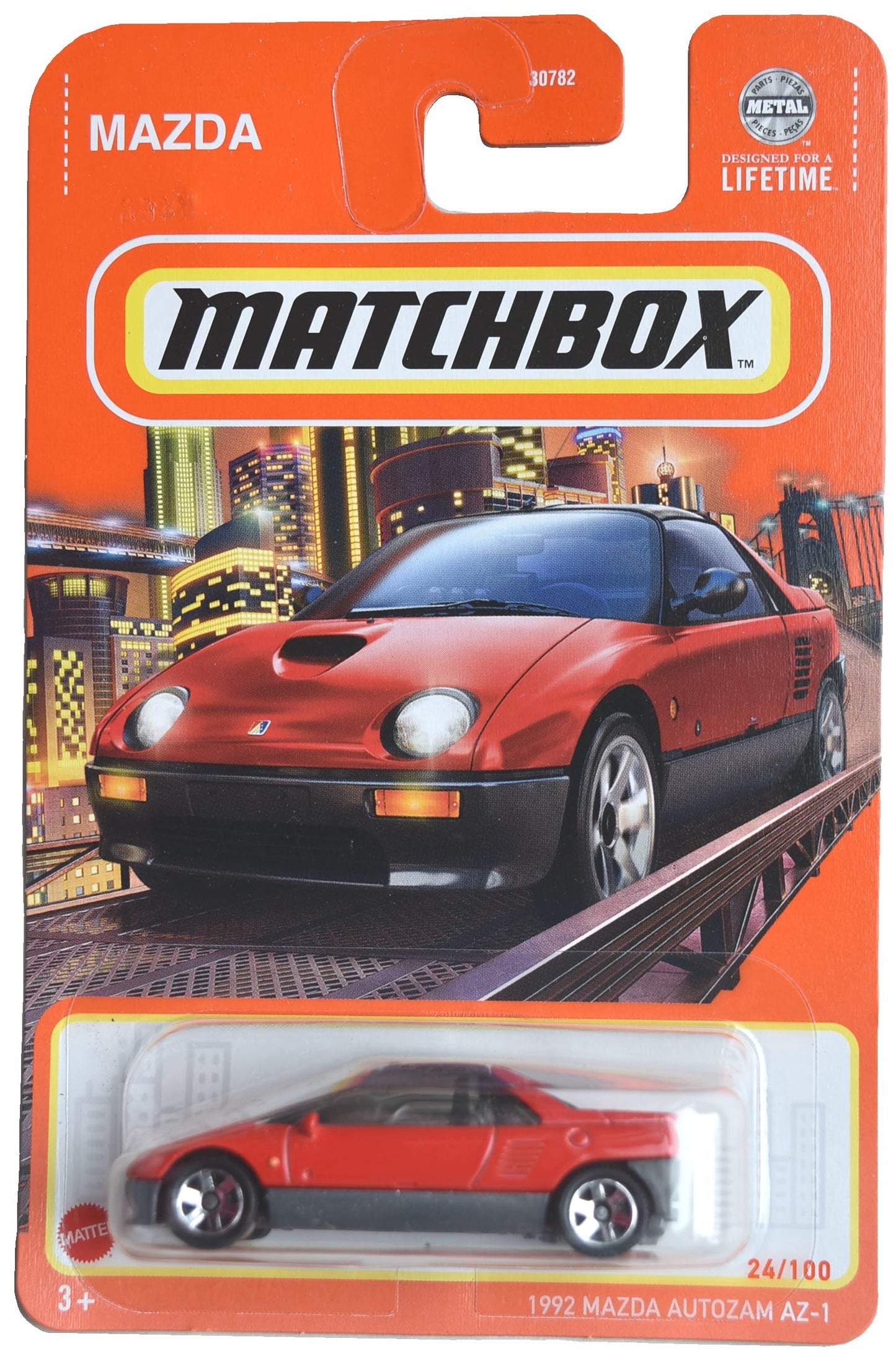 Matchbox 1992 Mazda Autozam AZ 1, red 24/100
