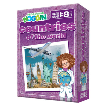Outset Media Professor Noggin's Countries of The World Trivia Card Game - an Educational Trivia Based Card Game for Kids - Trivia, True or False