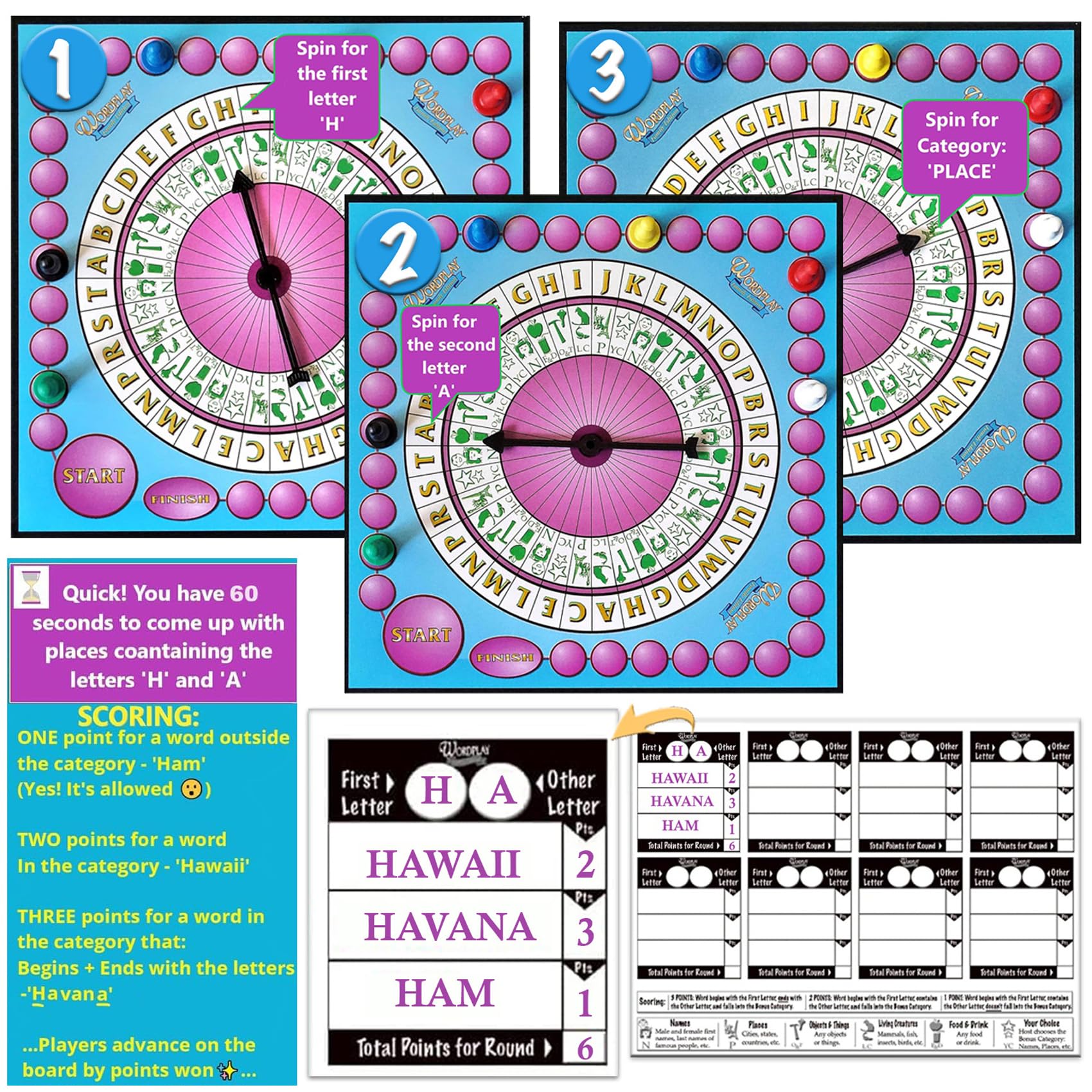 Wordplay - The Ultimate Fast-Paced Word Challenge Board Game for Family & Friends - Adult & Family Game Night Fun