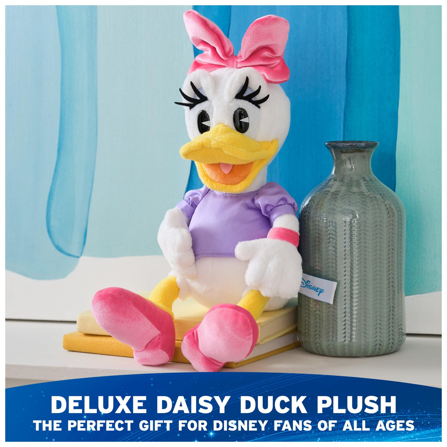 GUND Disney Official Daisy Duck 14-Inch Deluxe Plush Toy for Ages 1+