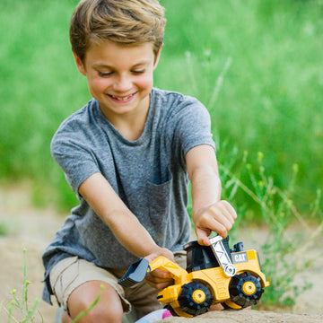 Cat Construction Toys, Unstoppable Movers Front Loader, Realistic Lights & Sounds, Motion Drive Technology, Working Features, and Interactive Play