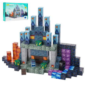 gearvibe Magnetic Building Blocks for Kids - 276PCS Magnet Blocks Set | TEM Sensory Stacking Magnets Toys for Boys & Girls Ages 3+ | Suitable Easter