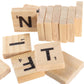 ZEONHAK 1200 PCS Wood Letter Scrabble Tiles, Wooden Scrabble Letters, Letter Tiles for Crafts, DIY Decoration, Spelling, Alphabet Coaster, A-Z Capital