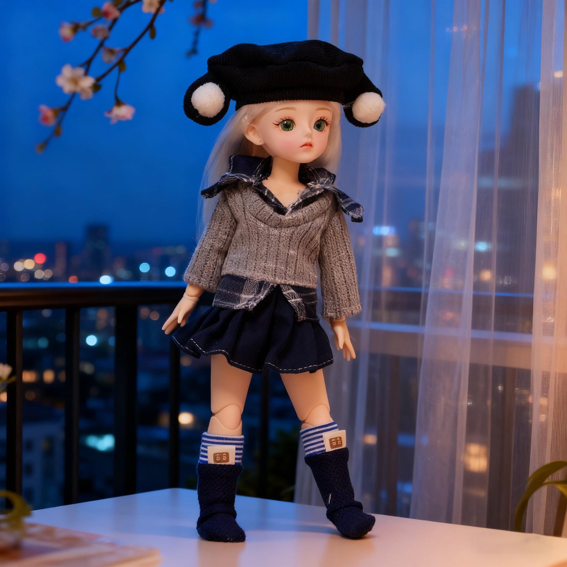 1/6 Doll Clothes for 30cm BJD Action Figure with Hook and Loop Outfits