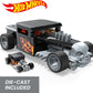 MEGA Hot Wheels Race Car Building Toys Set, Bone Shaker with 334 Pieces and Metal Die-Cast Model, Collector Replica, Black and Chrome, Kids & Adults