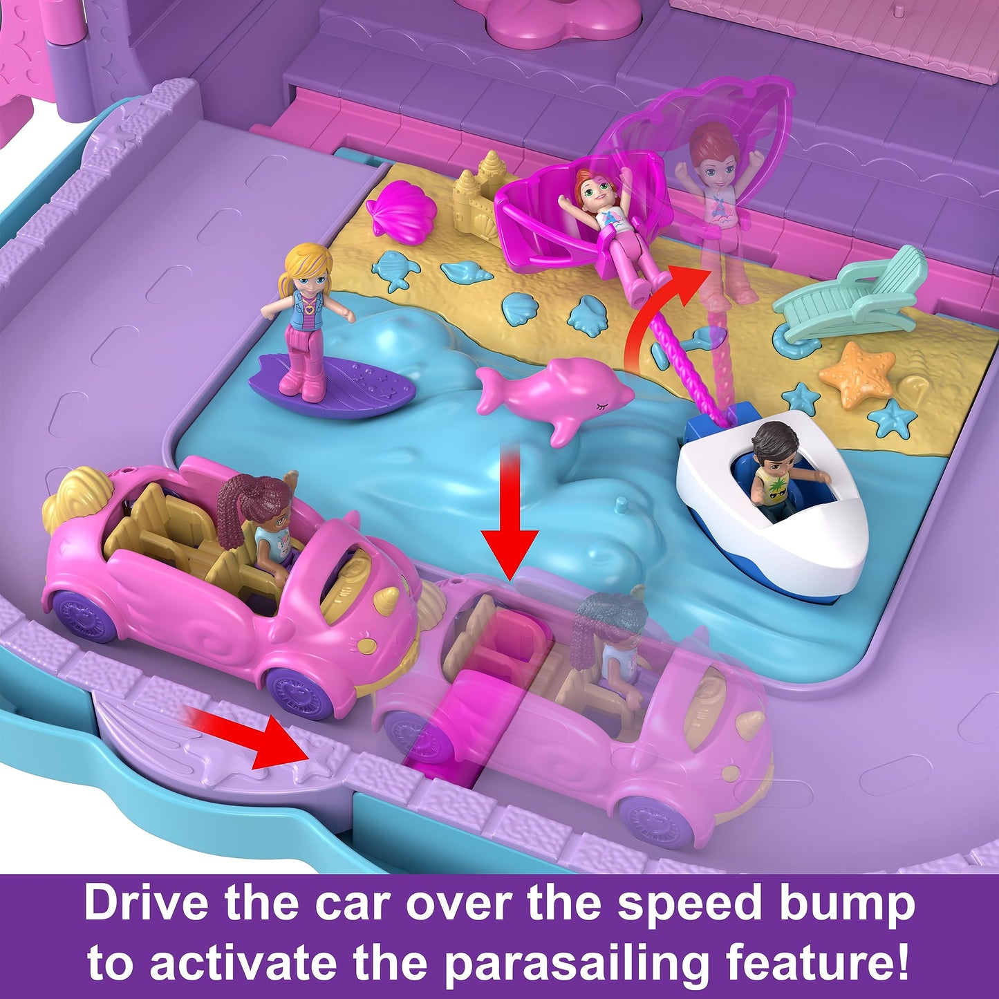 Polly Pocket Resort Roll Away Playset