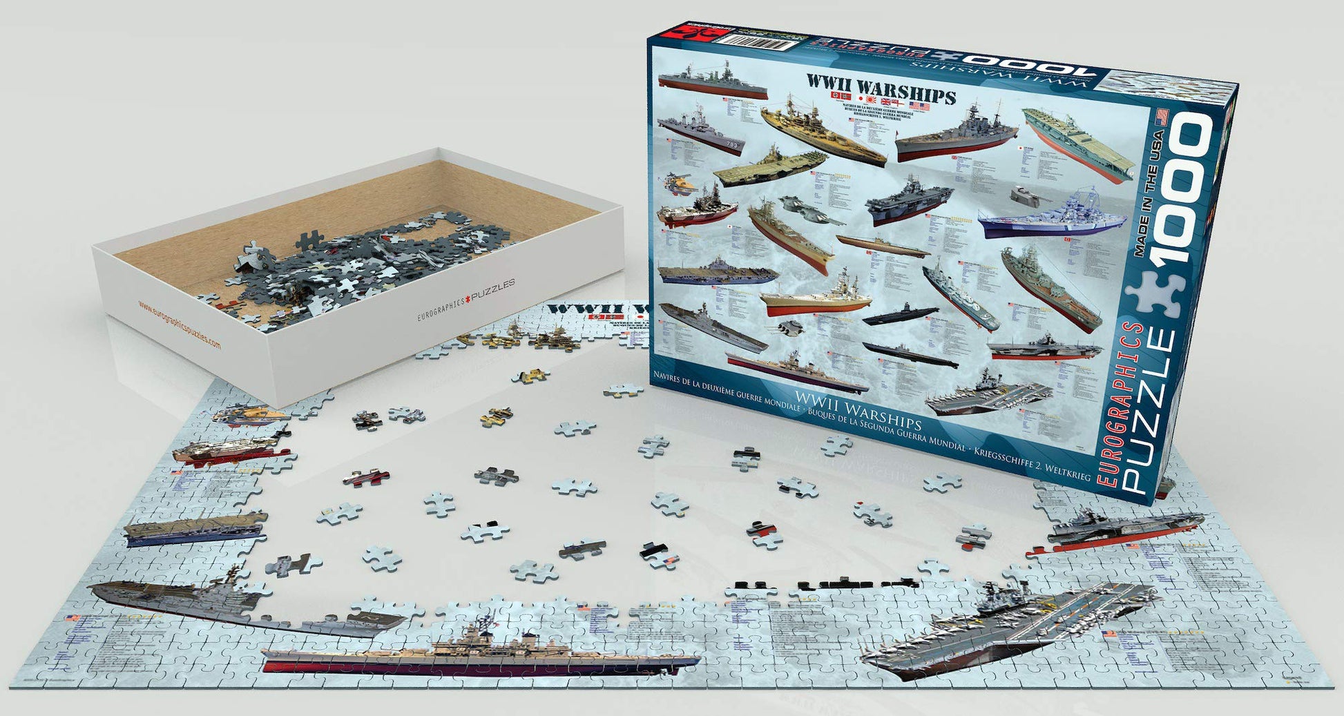 EuroGraphics WWII War Ships 1000 Piece Puzzle (6000-0133)