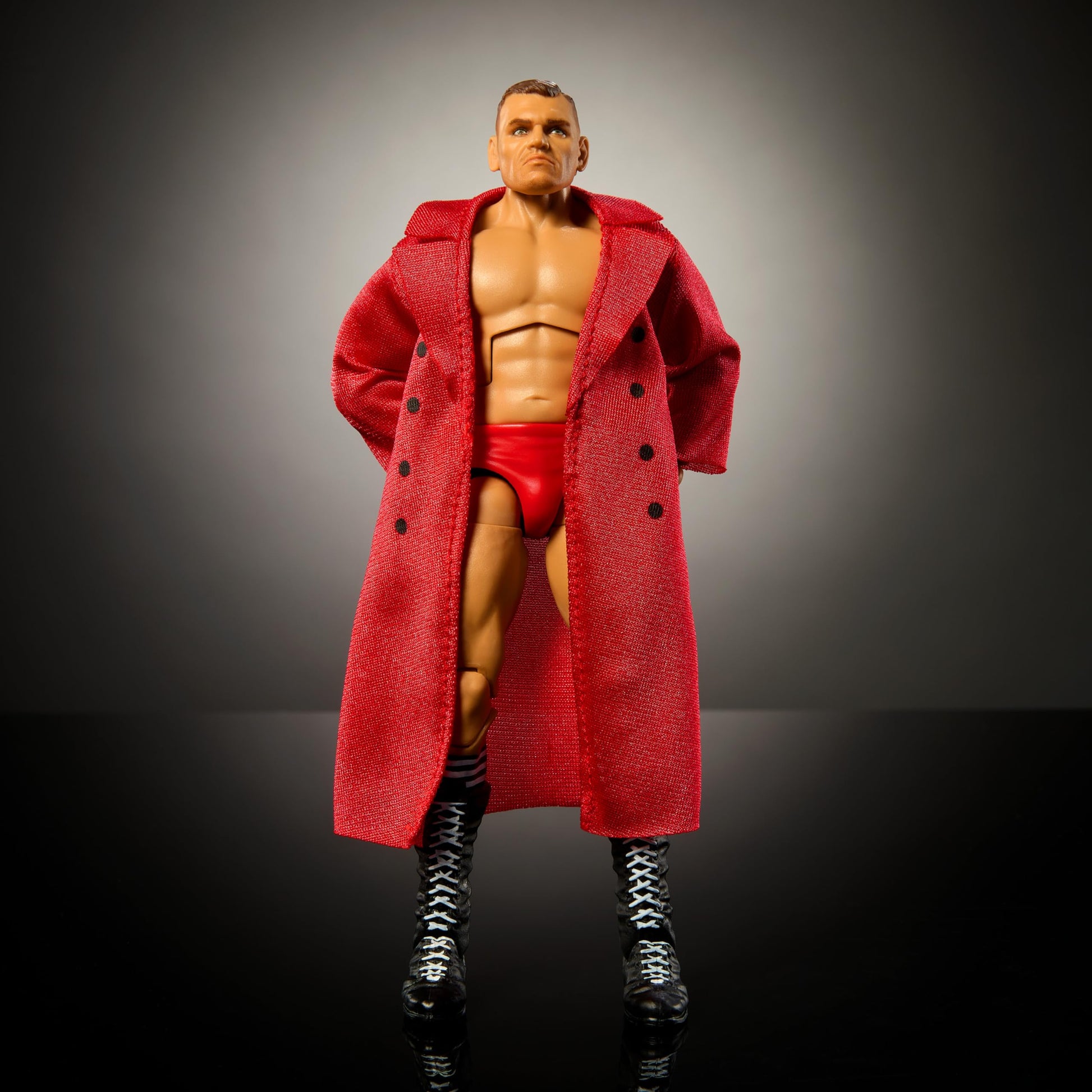 Mattel WWE Elite Collection Top Picks Action Figure & Accessories Set, Gunther 6-inch Collectible with Articulation & Interchangeable Parts