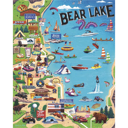 Boardwalk Puzzles Bear Lake, 1000 Piece Jigsaw Puzzle for Adults, 19¼ x 26? Inches, Made in USA