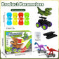 Valentines Day Gifts for Kids, Dinosaur Train Set,Boys Valentine Gifts Dinosaur Train Toys, 360° Electric Climbing Dinosaur Car Race Tracks with Sound