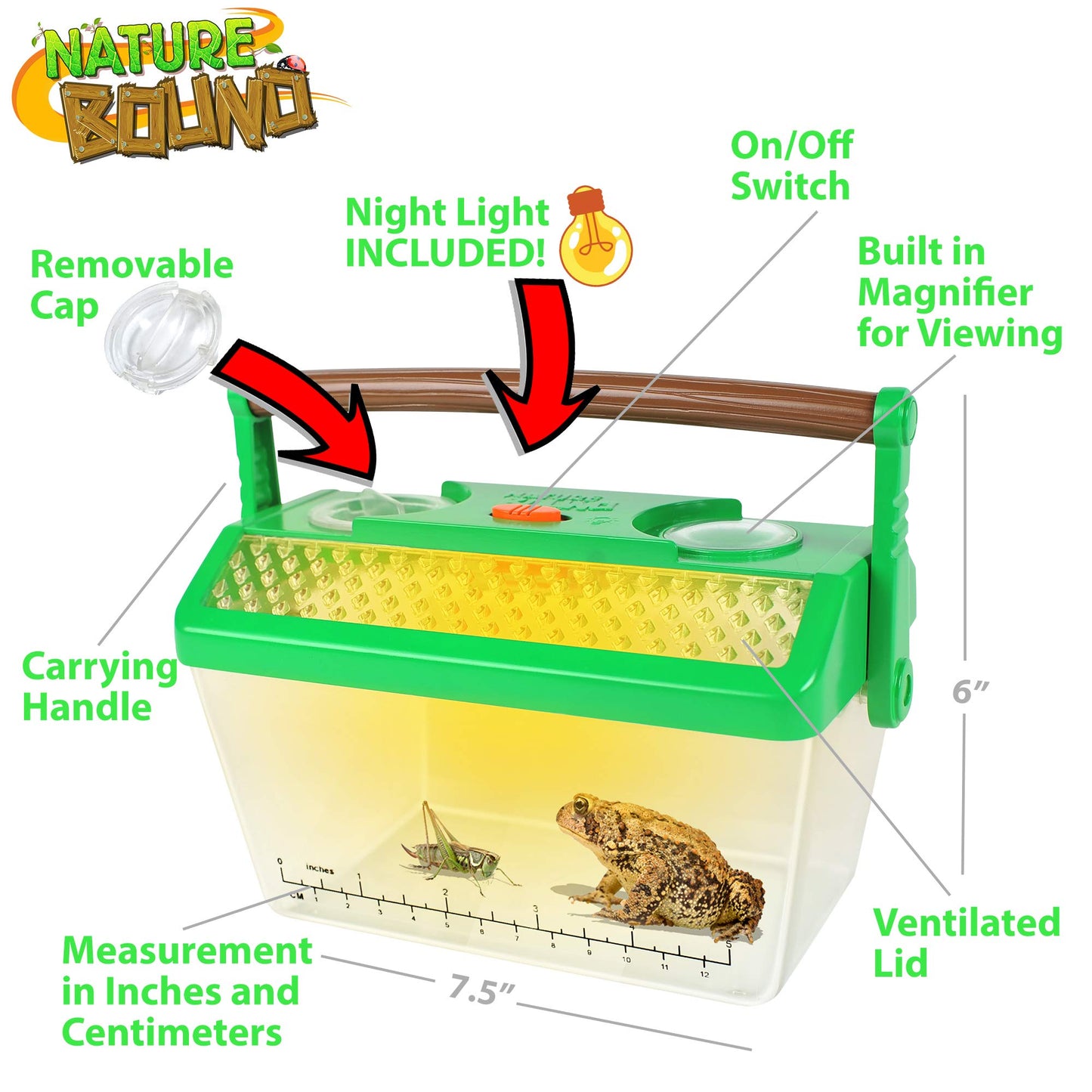 Nature Bound Bug Catcher Critter Barn Habitat | Bug Catcher Kit for Kids | Outdoor Nature Exploration Toys | Indoor/Outdoor Insect Collecting