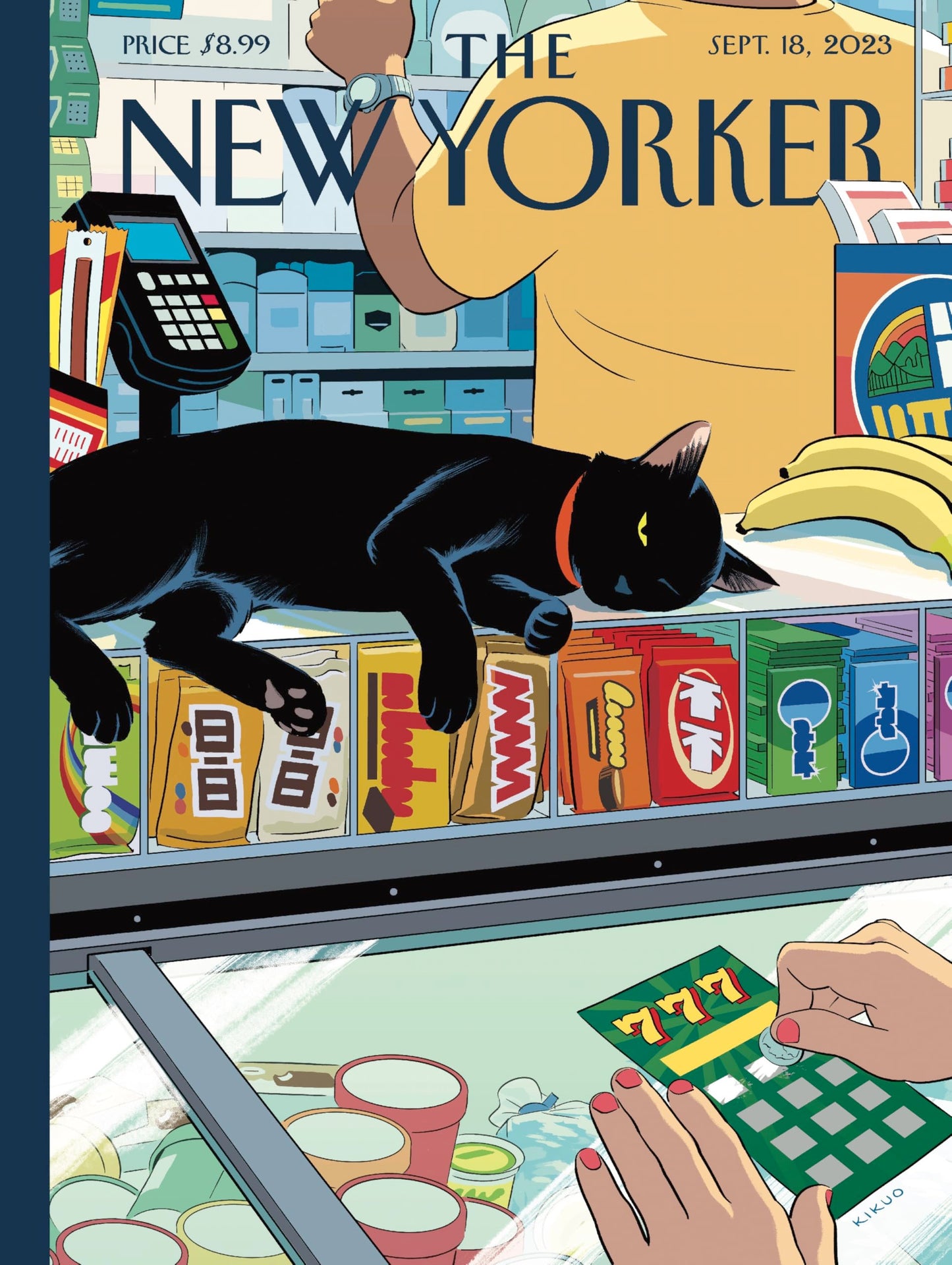 New York Puzzle Company - New Yorker Bodega Cat - 1000 Cat Piece Jigsaw Puzzle by R. Kikuo Johnson