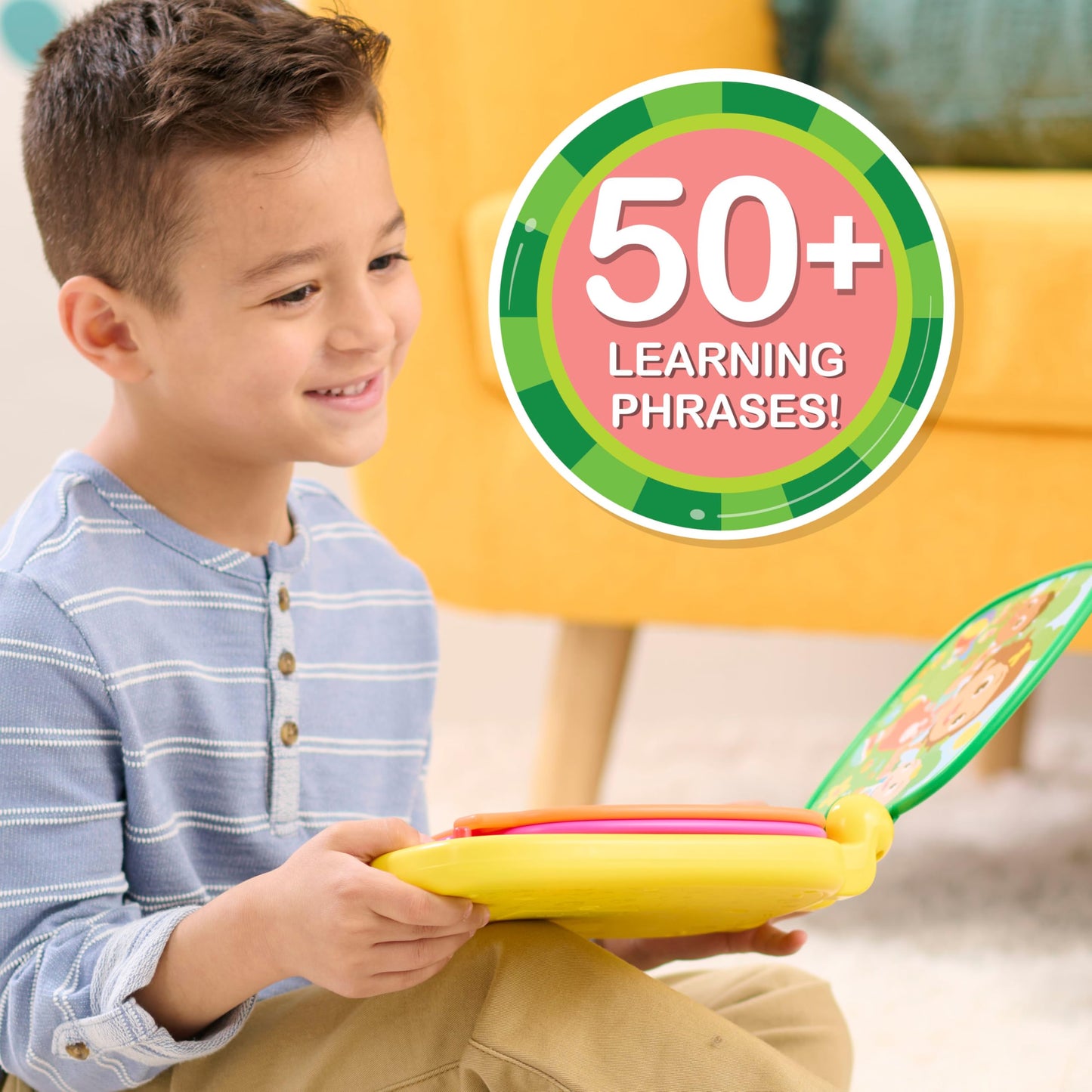 CoComelon Spanish Learning Book, 3 Interactive Modes, Over 50 Phrases and Songs, Counting, Colors, Kids Toys for Ages 18 Month by Just Play